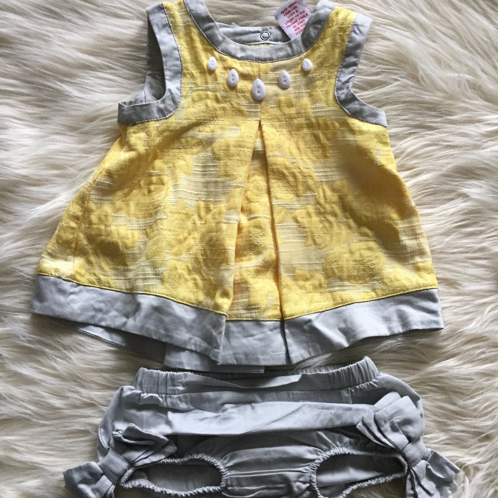 Camilla Yellow Two Piece Dress Set